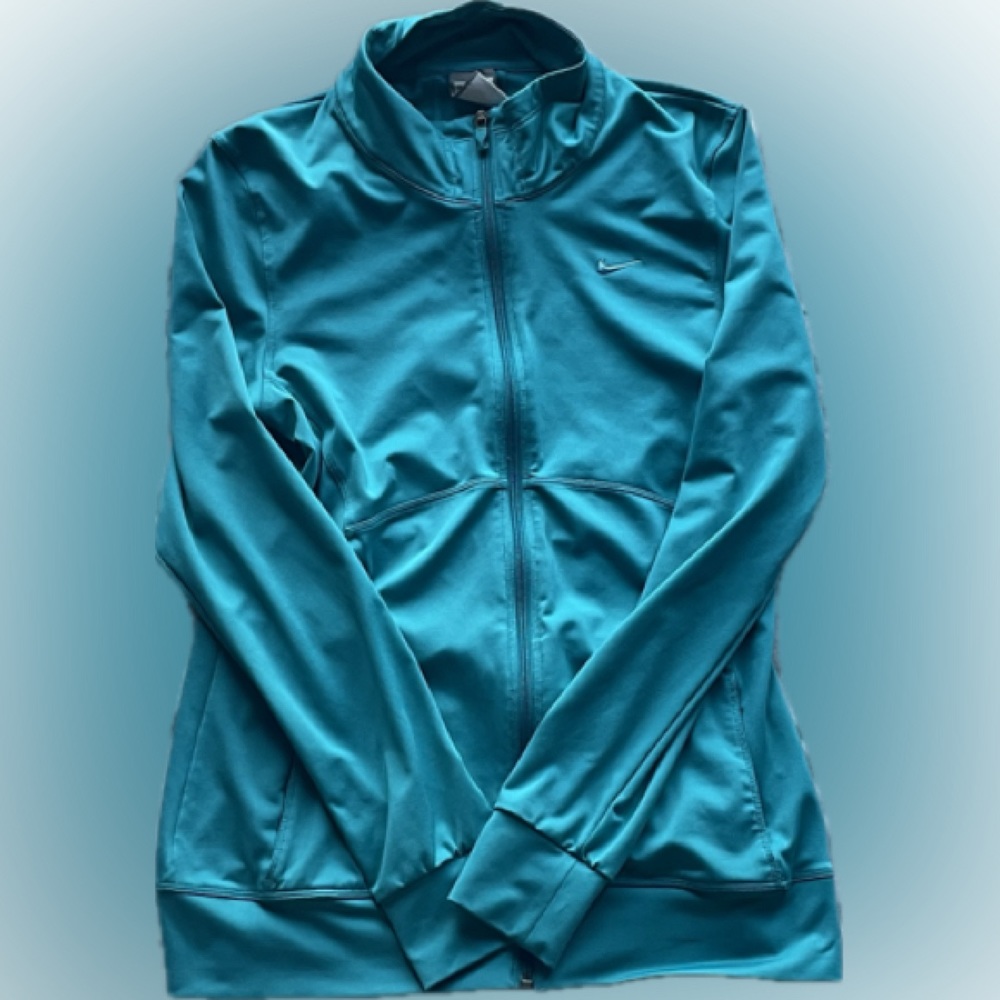 Nike teal zip up size medium